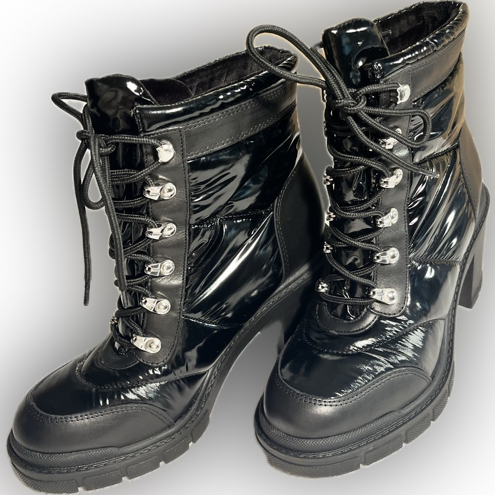 Marc Fisher Limited black combat boots- size 8.5